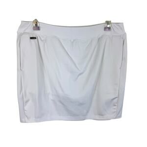 RLX Ralph Lauren White Athletic Golf Stretchy Pull On Short Skirt Size XL